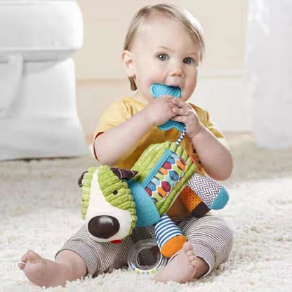 peluche musicale bebe
 d’un chien avec jouet de dentition