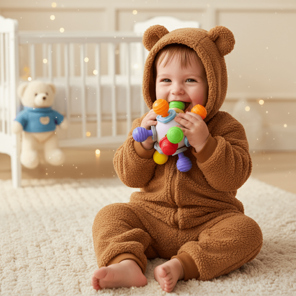 combinaison bebe ourson Petit garçon en pyjama ours