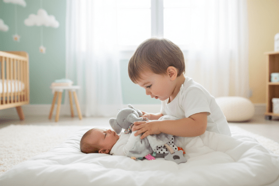 Doudou Lapin Rose - Compagnon Idéal pour Bébé Petit garçon et bébé avec doudou éléphant