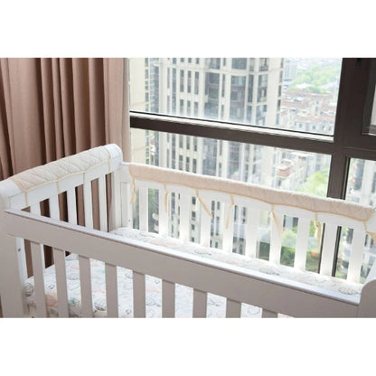 protection barreau lit bébé beige 