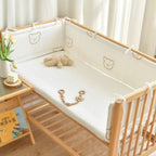 Tour de Lit Bébé Ourson Douceur - Anticollision
protection pour lit bebe