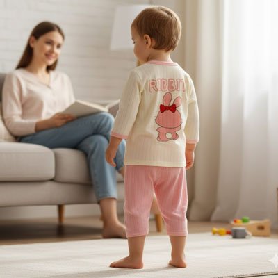 pyjama coton bebe fille avec maman dans un pyjama fille pas cher