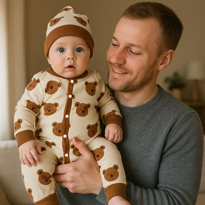 pyjama garcon bebe ourson bruin et papa
