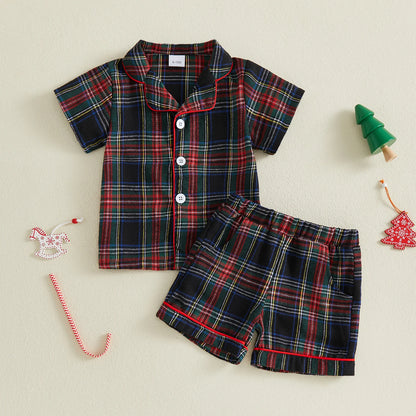 pyjama noel pour bebe carreaux