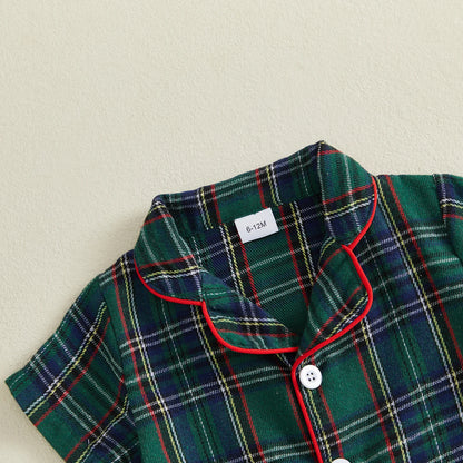 pyjama noel pour bebe
carreaux chemise vertes et rouge