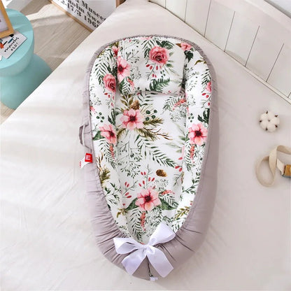 reducteur de lit cododo gris fleurs