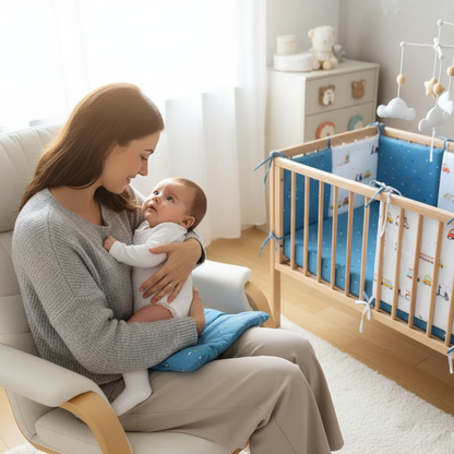 Scène maman-bébé dans la chambre
