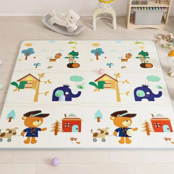 tapis d'éveil bébé animaux elephants et ourson