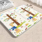 tapis d'éveil bébé animaux girafe et arbres