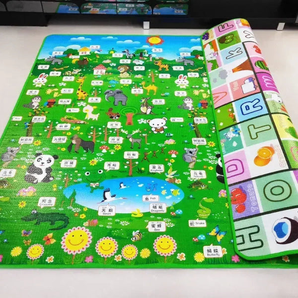 
tapis d'éveil bébé lettres et animaux
