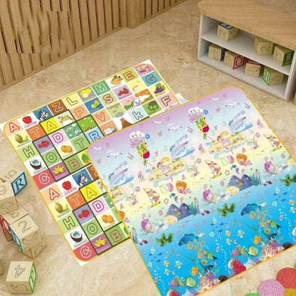 tapis d'éveil bébé oissons et alphabet