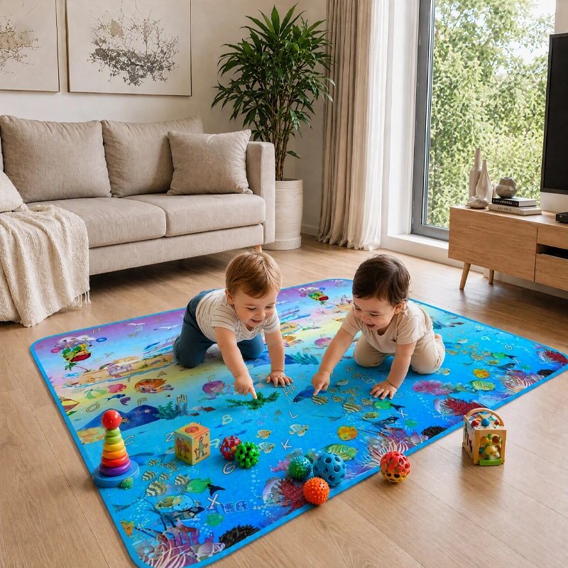 tapis en mousse bebe deux garcons
