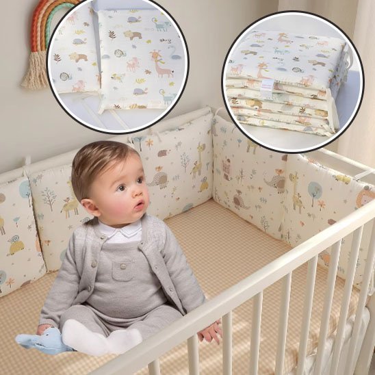 contour de lit pour bebe et tour de lit respirant bebe curieux