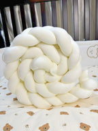 tour de lit bébé tressé blanc 