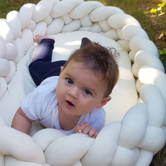 tour de lit bebe tresse