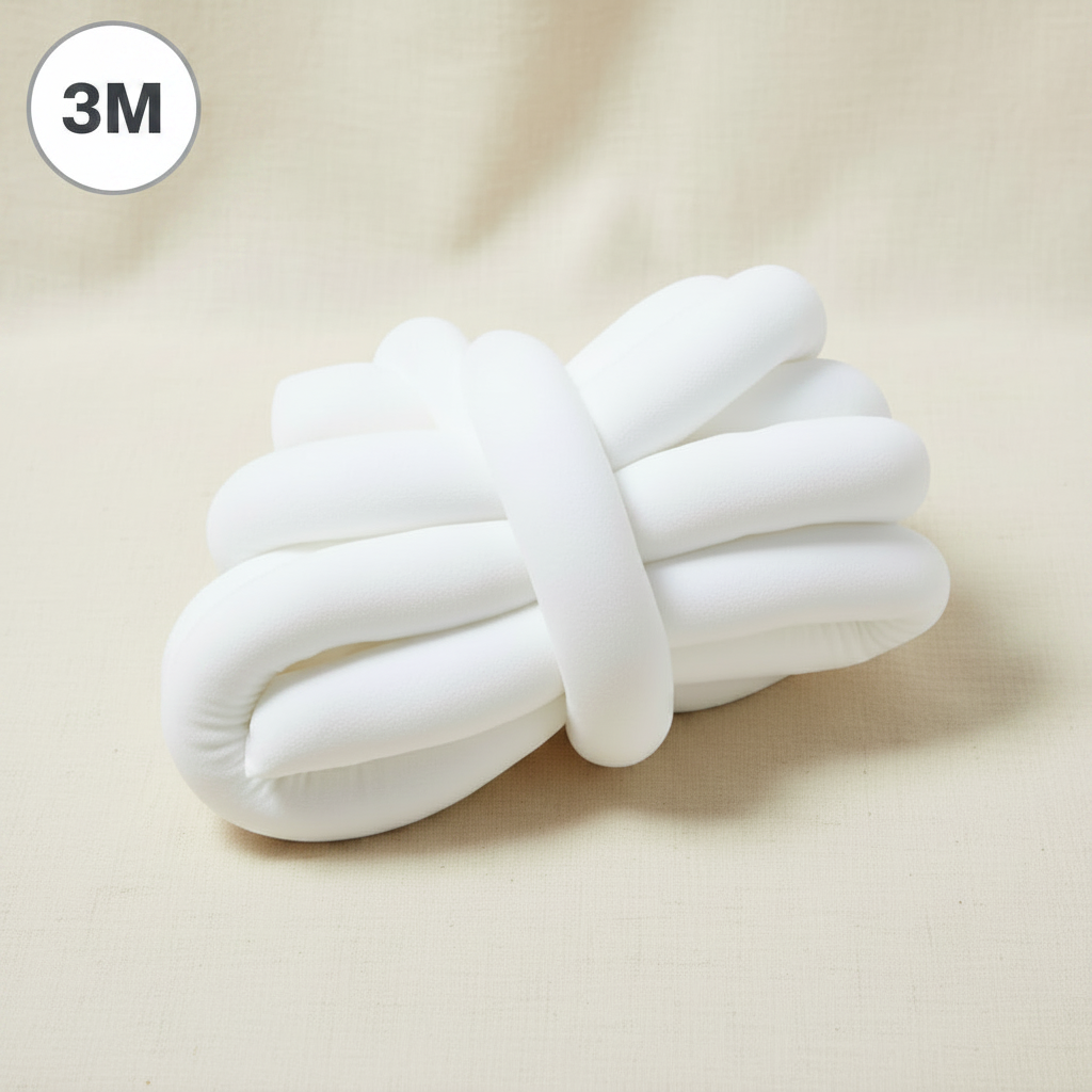 Tresse blanche 3M badge coin supérieur