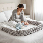 Tresse de lit bébé grise 