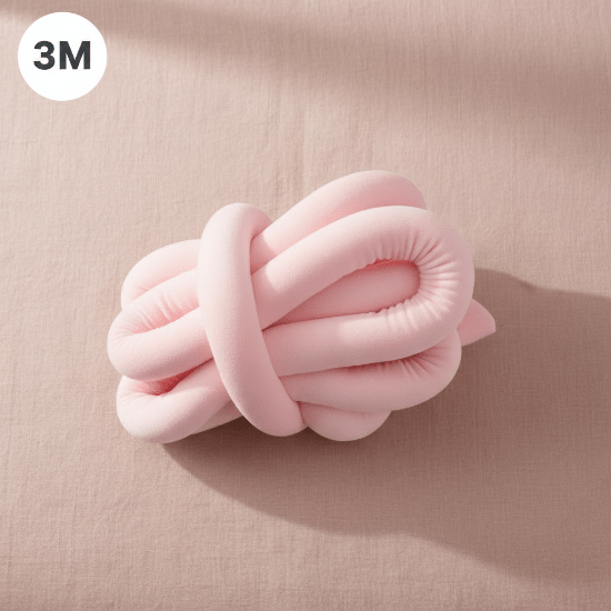 Tresse rose 3M badge coin supérieur