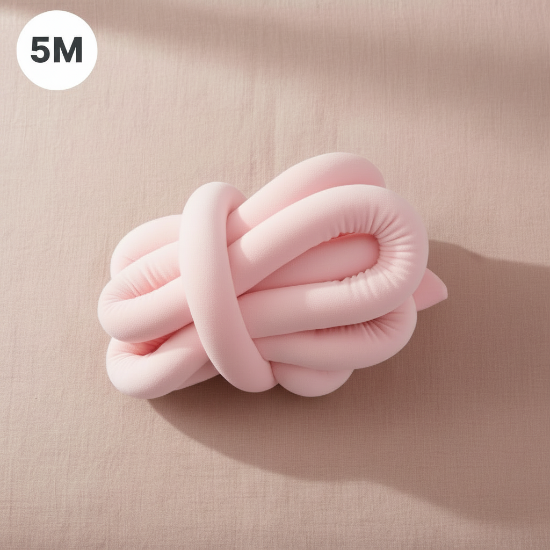 Tresse rose 5M badge coin supérieur