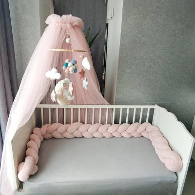 Tresse de Lit Rose Aube Rosée - Apaisante Douce
tresse.de lit avec mobile bebe 