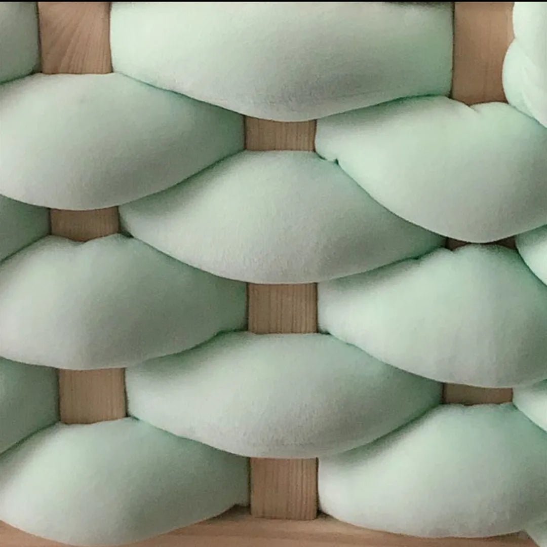tresse bebe 
multicolore verte