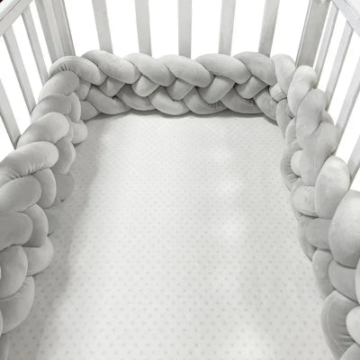 tresse de lit 3m blanche grise douce