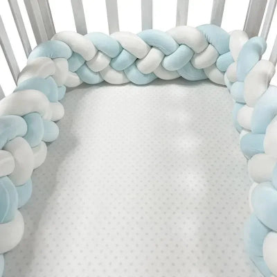 tresse de lit 3m turquoise blanche