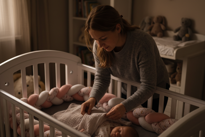 tresse de lit bébé Ambiance soir - emmaillotage bébé
