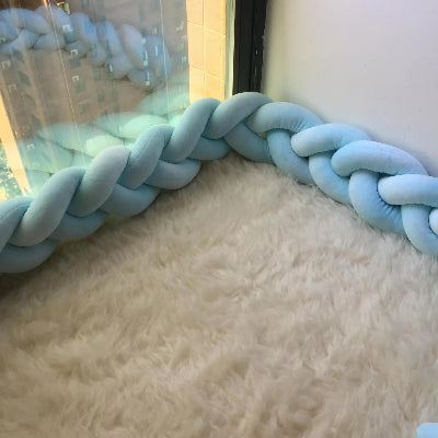 tresse de lit bébé bleu