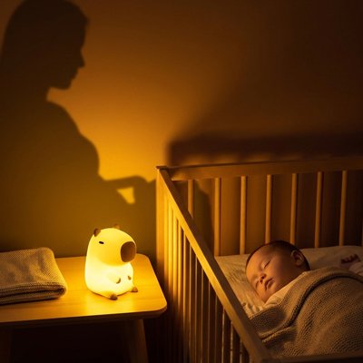 veilleuse bébé animaux avec couchette 