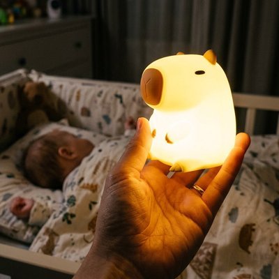 veilleuse bébé animaux avec papa 