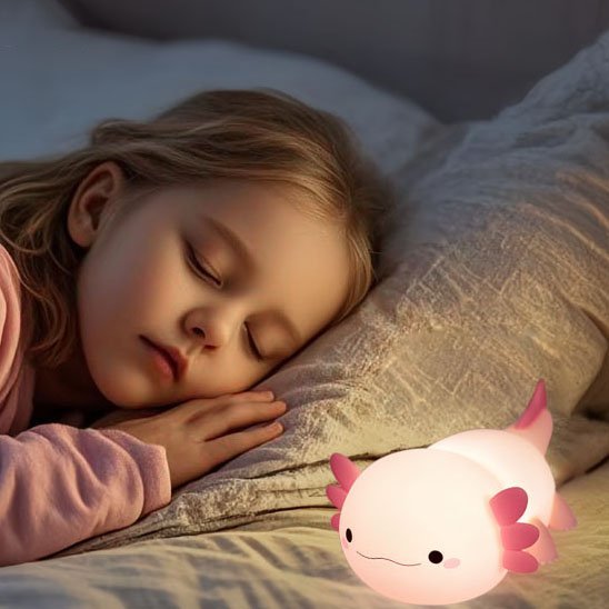 veilleuse bébé fille dort sommeil profond