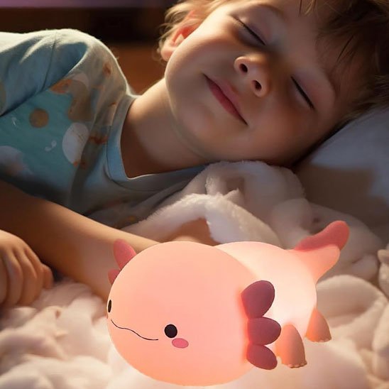 veilleuse bébé fille rose sommeil