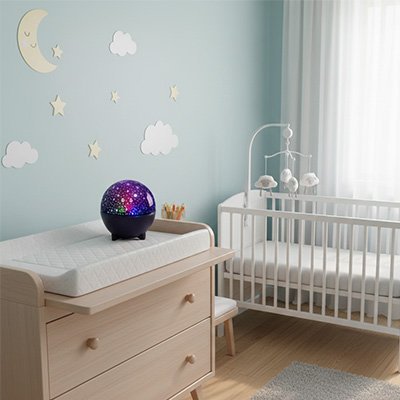veilleuse bébé projection plafond