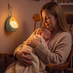 veilleuse bébé usb maman qui sert sa petite