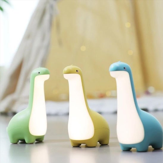 veilleuse dinosaure 3 couleurs au choix 