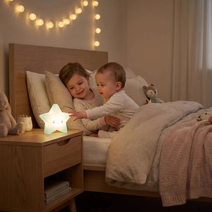 veilleuse pour bébé blanche avec son frere