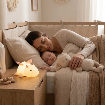 veilleuse pour bébé dragon maman qui dort