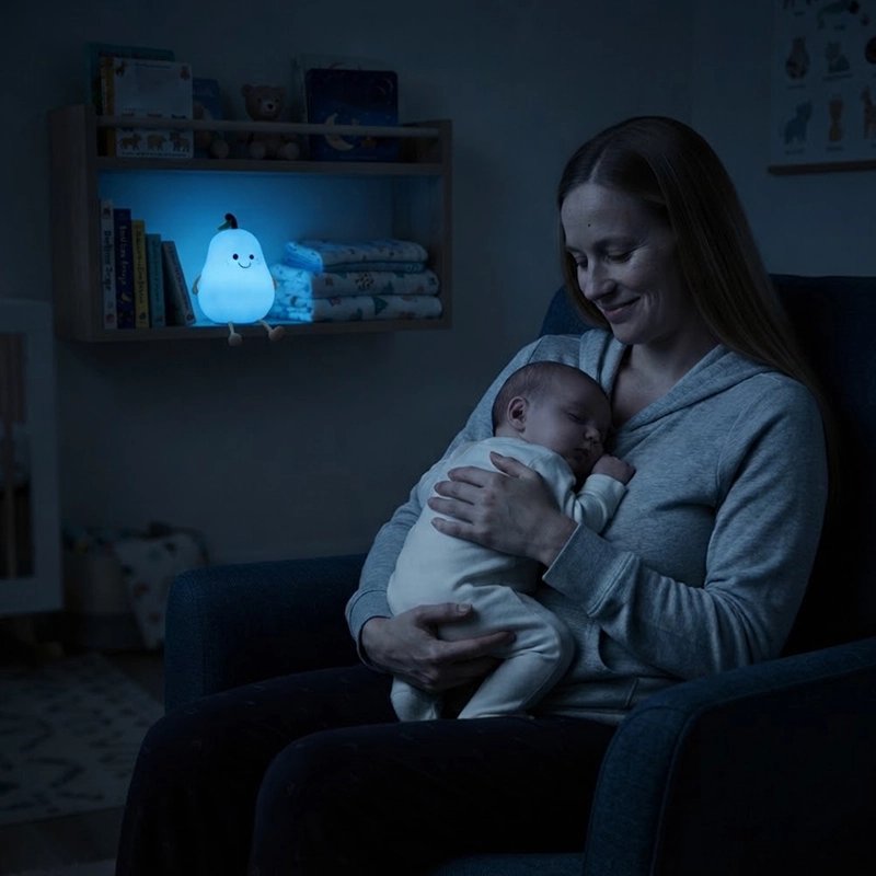 veilleuse rechargeable usb maman contemple son bebe 