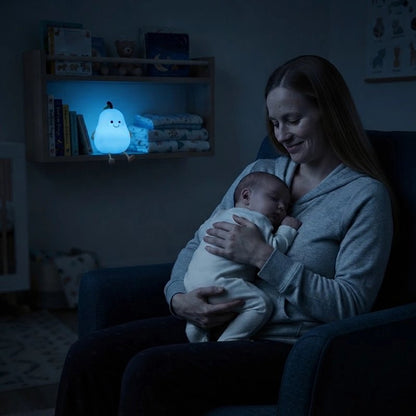 veilleuse rechargeable usb maman contemple son bebe 