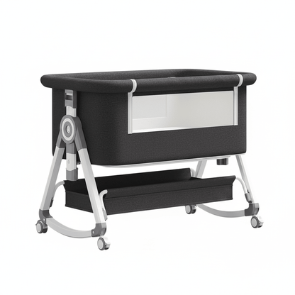 lit cododo évolutif Vue côté berceau gris anthracite