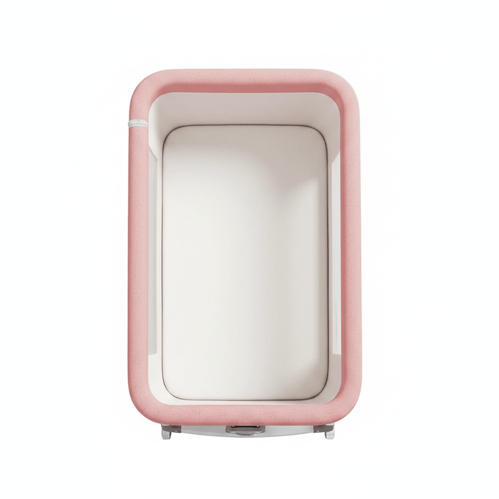 Cododo rose Berceau 3 en 1  Vue top-down intérieur matelas berceau rose