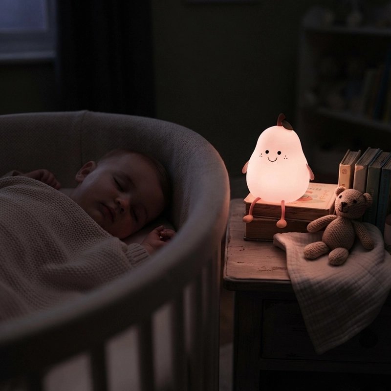 veilleuse rechargeable usb sommeil profond avec sa poire