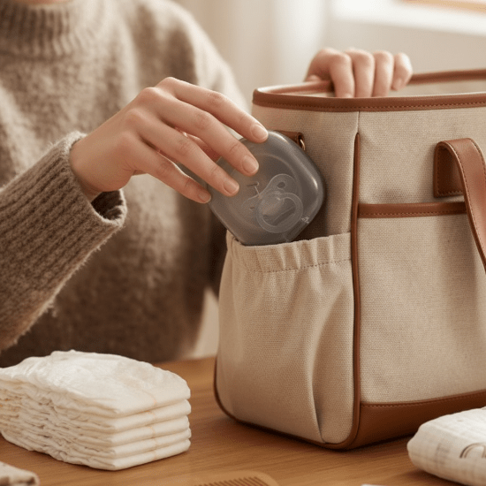 boite a tetine
 grise sac langer